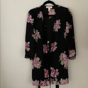 Oscar de la Renta pink label floral robe